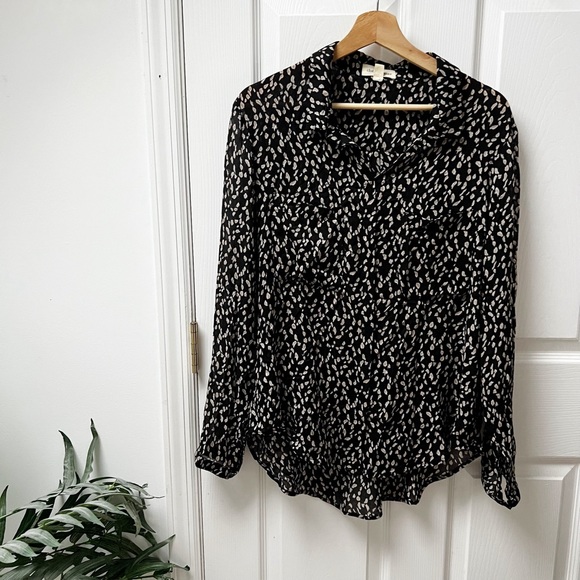 Anthropologie Cloth & Stone Blake Buttondown Top - Picture 2 of 8